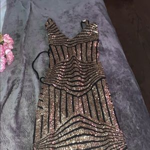 Spaghetti strapped back out dress